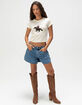 HOMEWURK I Love Cowboys Womens Baby Tee image number 2