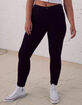 RSQ Curvy Womens Black High Rise Skinny Jeans image number 4