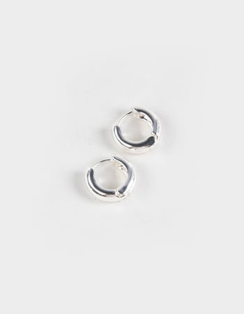 FULL TILT 14K Dipped Mini Hoop Catch Earrings Primary Image