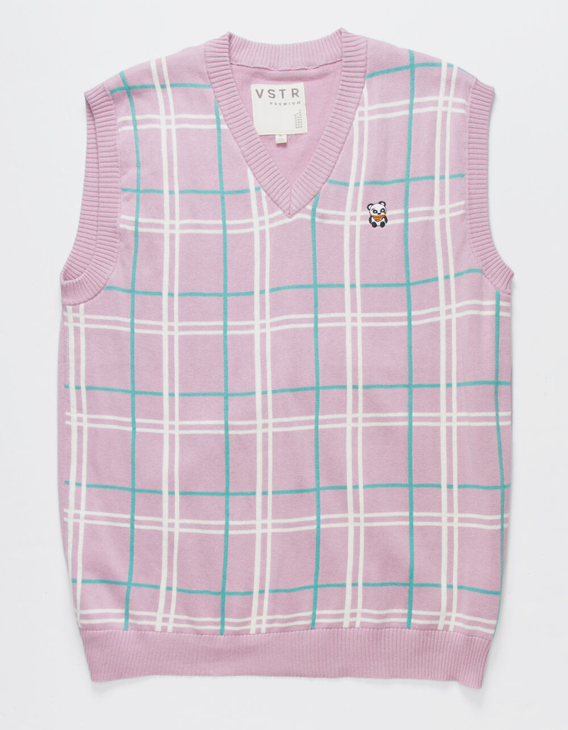 VSTR Mens Plaid Sweater Vest image number 0