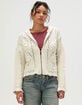 BDG Urban Outfitters Crochet Womens Zip-Up Hoodie image number 1
