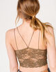 FULL TILT Lace Back Strappy Seamless Womens Olive Cami image number 3