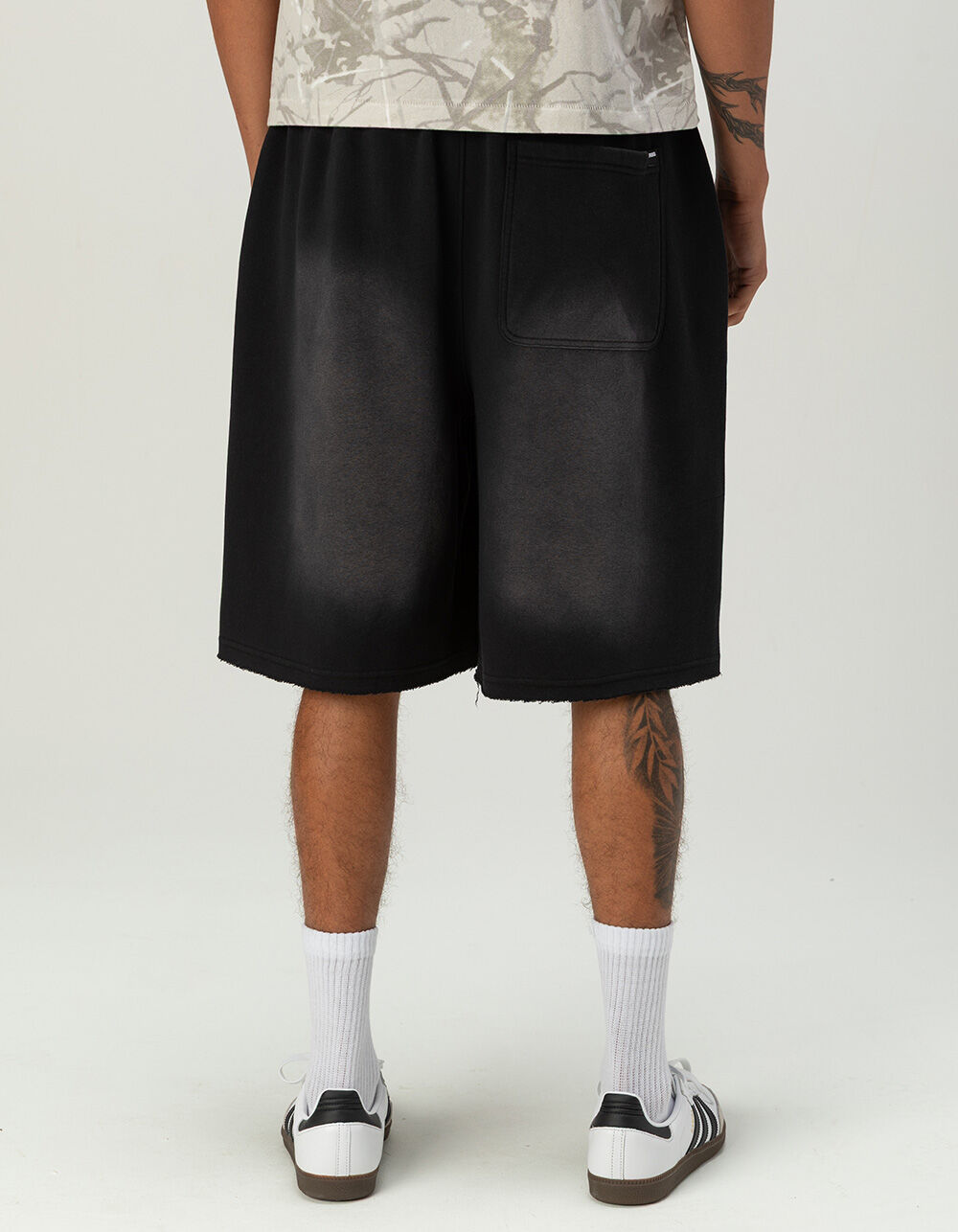 RSQ Mens Baggy Sweat Shorts - WASHED BLACK - XXL | Tillys