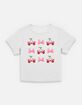 DISNEY Minnie Cherry Bows Womens Baby Tee image number 1