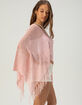 FULL TILT Womens Off The Shoulder Sequin Poncho image number 4