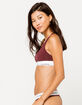 CALVIN KLEIN Maroon Bralette image number 2