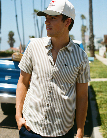 BRIXTON Charter Print Mens Button Up Shirt Primary Image