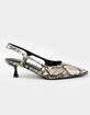 SODA Bell Womens Slingback Kitten Heels image number 2