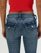 TRUE RELIGION Becca Crystal Wing Womens Bootcut Jeans image number 2