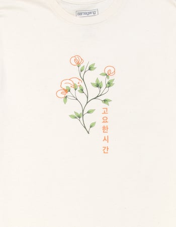 SAME GANG Quiet Flower Mens Embroidered Tee Alternative Image