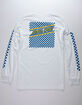 SANTA CRUZ Checkered Stripe Hue White Mens T-Shirt image number 1