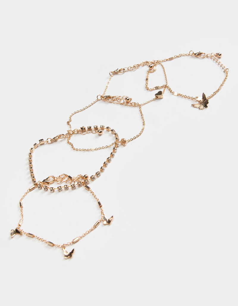 FULL TILT Butterfly Rhinestone Bracelet image number 0