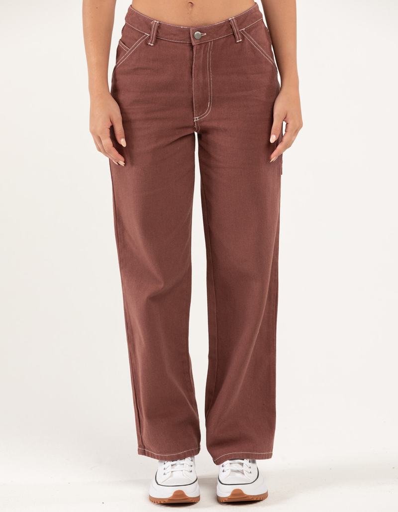 RSQ Womens High Rise Relax Carpenter Pants image number 3