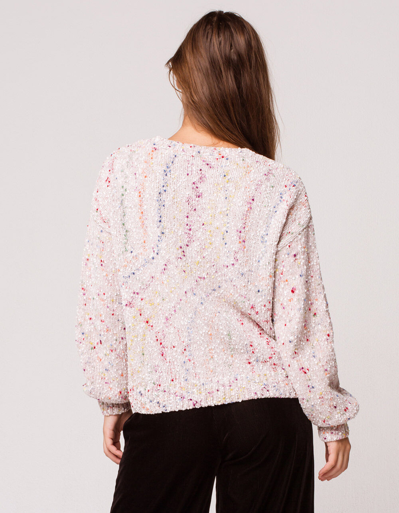 IVY & MAIN Popcorn Chenille Womens Sweater image number 3