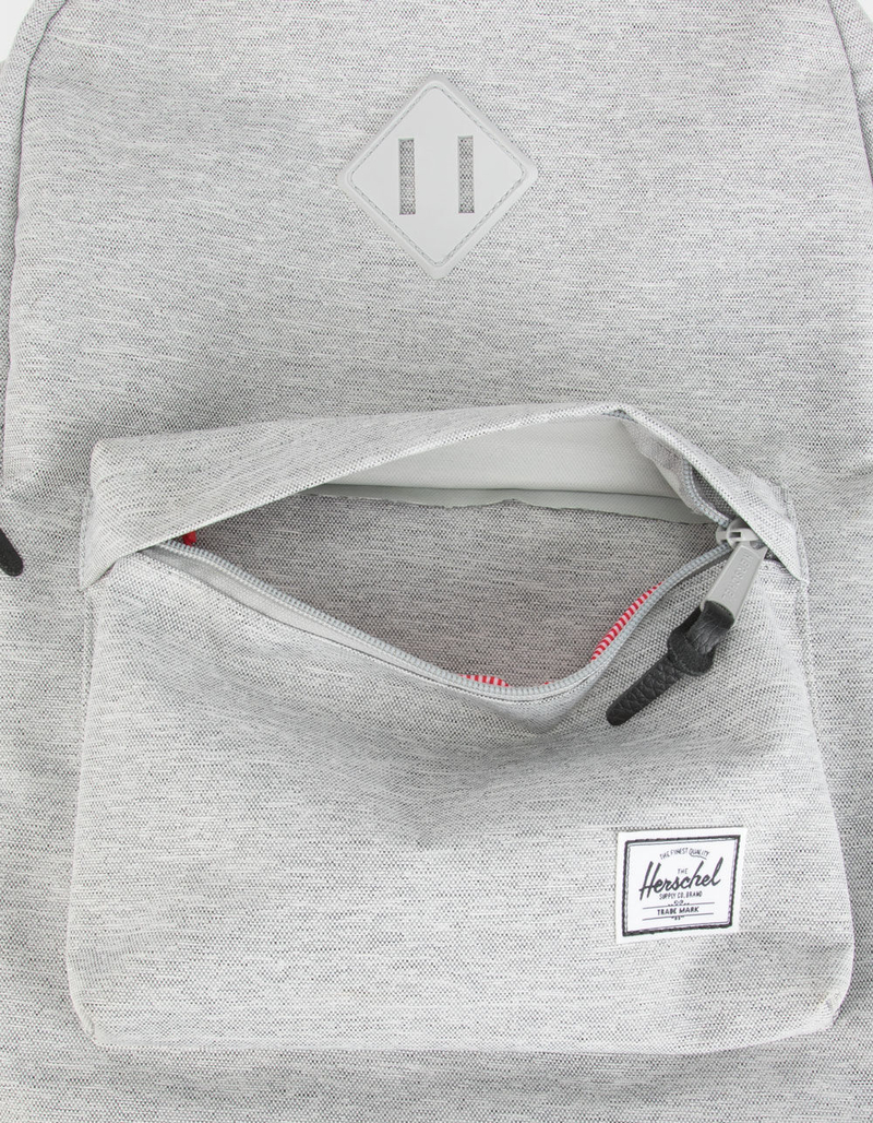 HERSCHEL SUPPLY CO. Heritage Light Gray Crosshatch Backpack image number 4