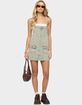 EDIKTED Overall Denim Mini Dress image number 5
