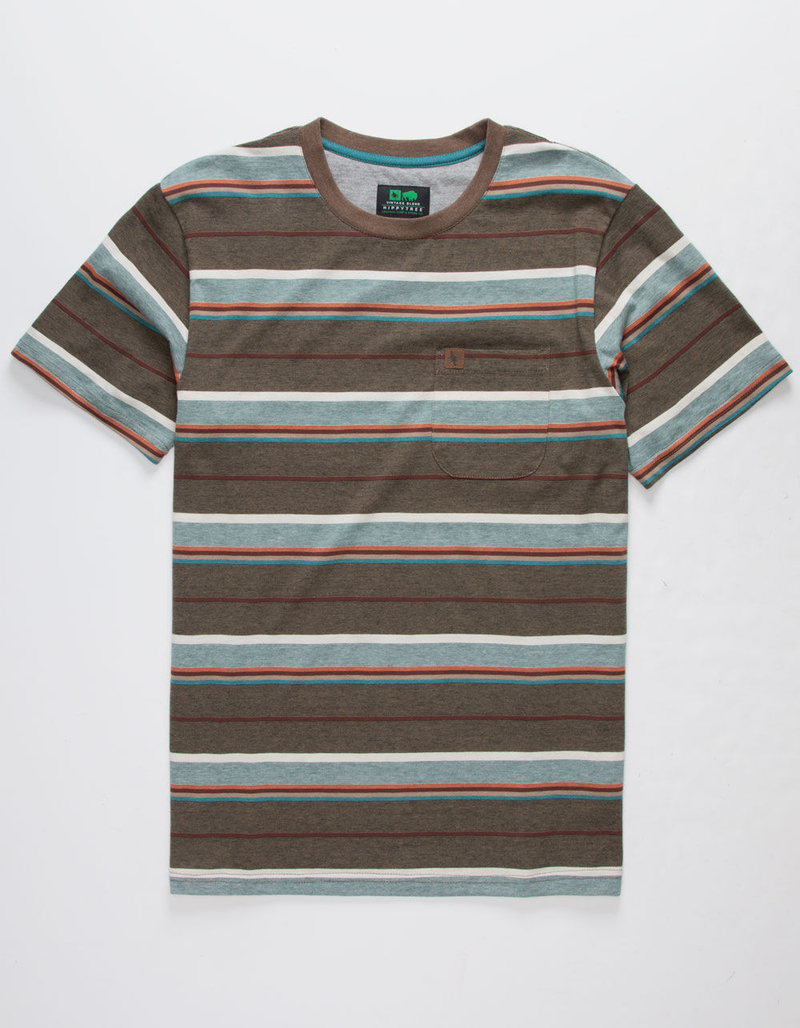 HIPPYTREE Portsmith Brown Mens Pocket Tee image number 0