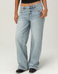 RSQ Womens Low Rise Original Baggy Embroidered Jeans image number 3