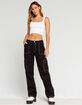 FULL TILT Contrast Stitch Womens Cargo Pants image number 5