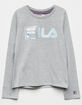 FILA Box Logo Gray Girls Tee image number 1