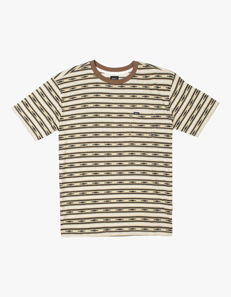 RVCA Tortuga Striped Mens Pocket Tee image number 0
