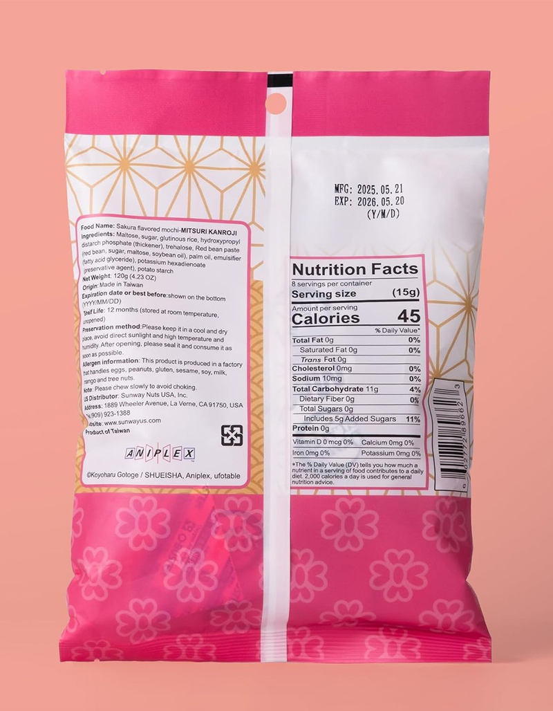 DEMON SLAYER Sakura Mochi Soft & Chewy Rice Cake image number 2