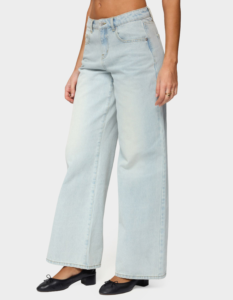 EDIKTED Ery Mid Rise Baggy Jeans image number 1