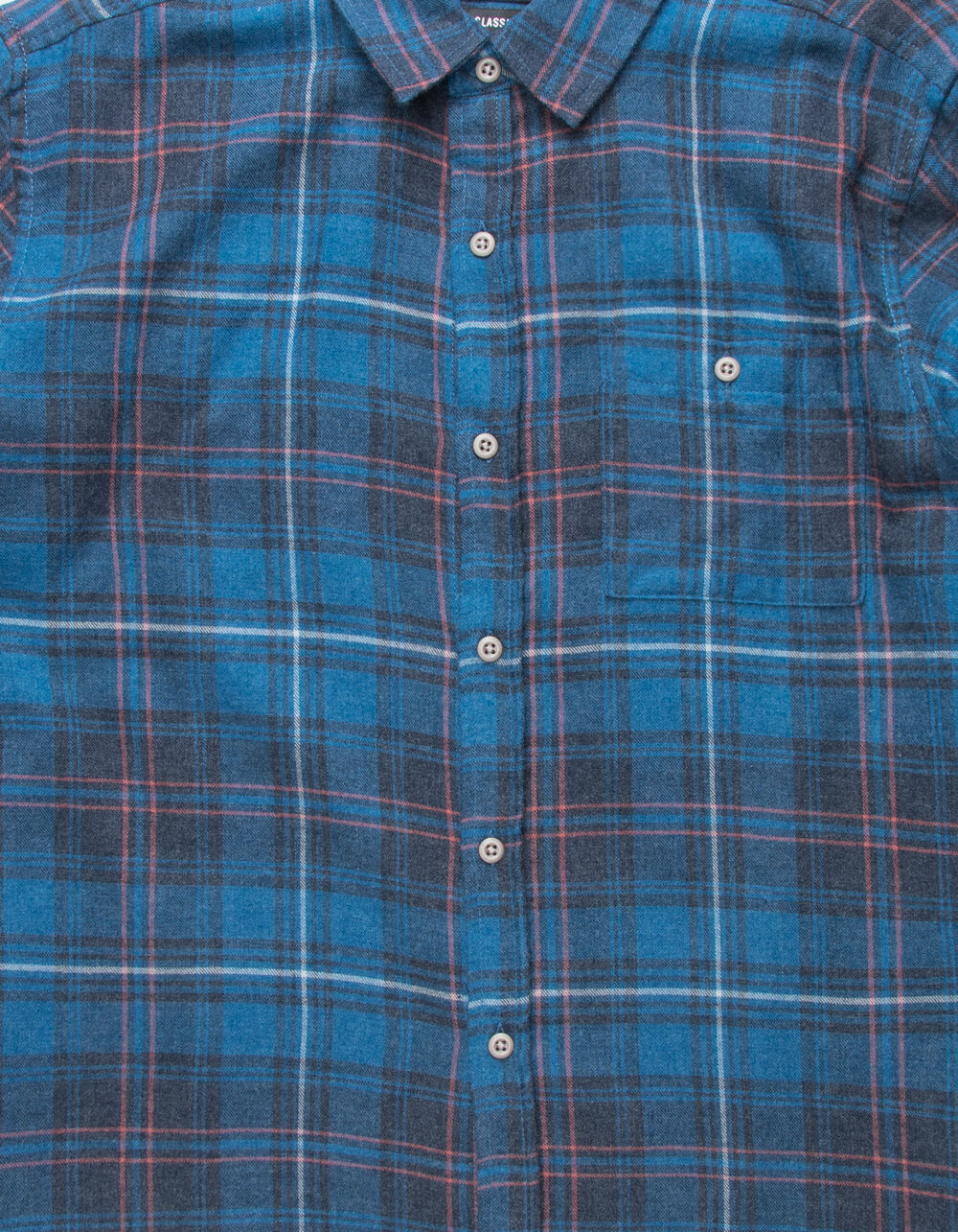 HURLEY Kurt Blue Mens Flannel Shirt 