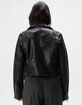 JJXX Jose Womens Faux Leather Biker Jacket image number 4