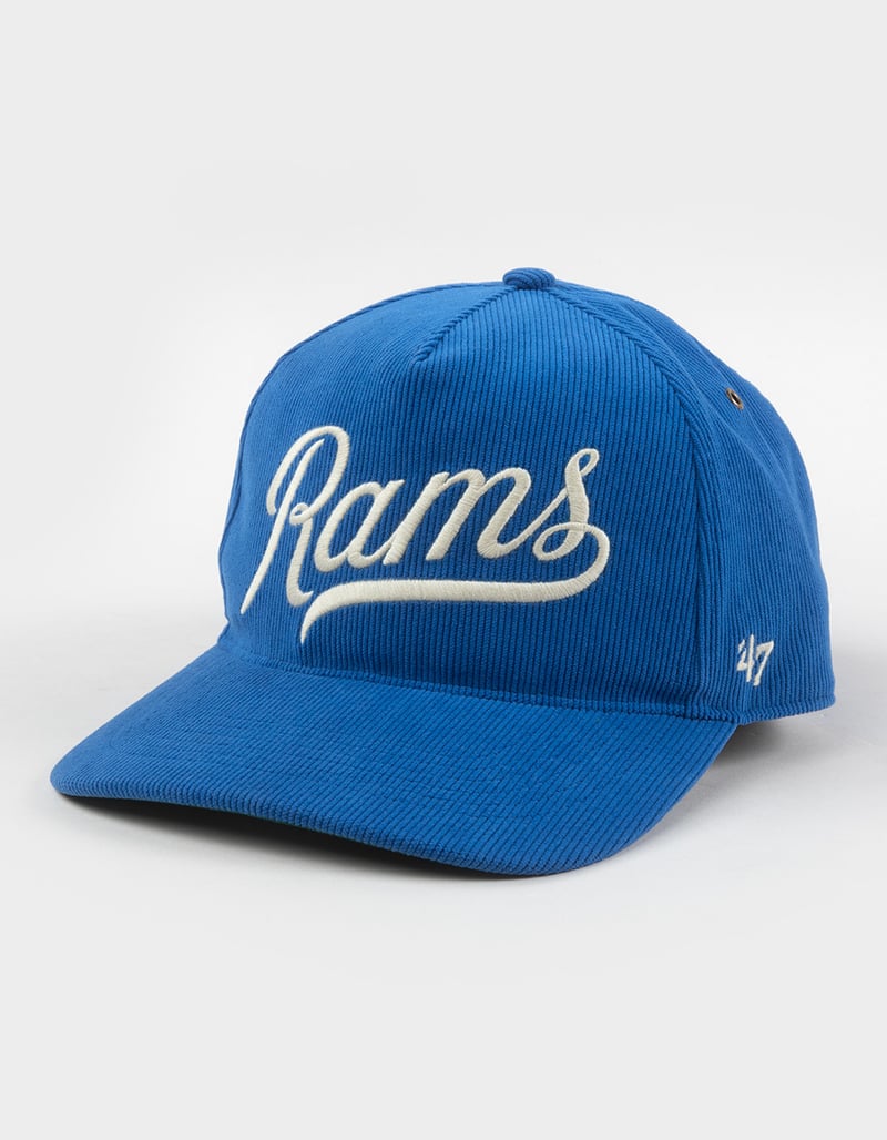 47 BRAND Los Angeles Rams Golden Age Cord '47 Hitch Strapback Hat image number 0