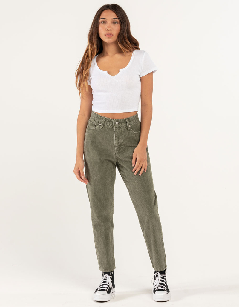 BOZZOLO Womens Thermal Split Neck Tee image number 3