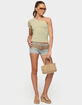 EDIKTED Eulia One Shoulder Striped Top image number 5