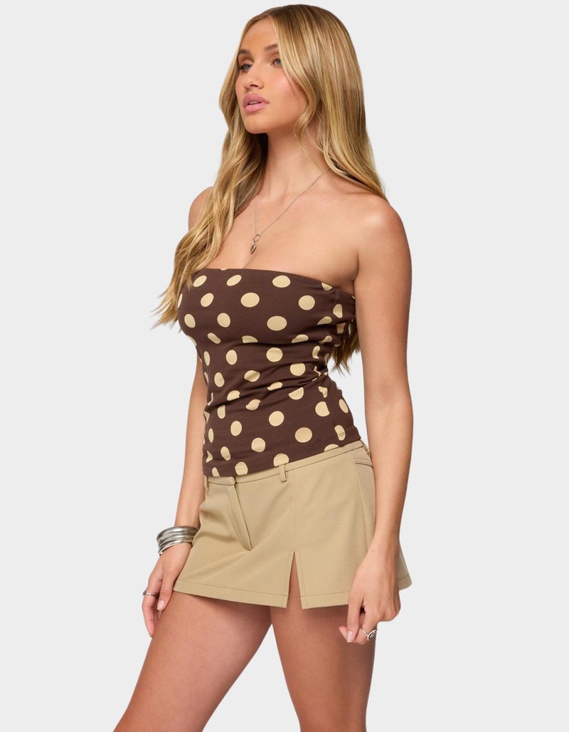 EDIKTED Polka Dot Built In Bra Tube Top image number 1