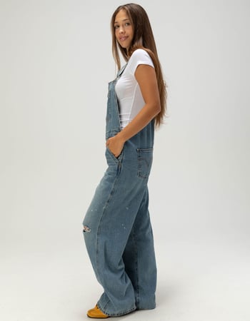 LEVI'S Premium Baggy Womens Overalls - Hi And Welcome Alternative Image