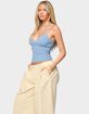 EDIKTED Hemsley Striped Ribbed Tank Top image number 2