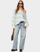 EDIKTED Tracie Striped Oversized Sweater image number 5