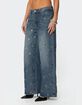 EDIKTED Jainie Grommet Low Rise Jeans image number 4