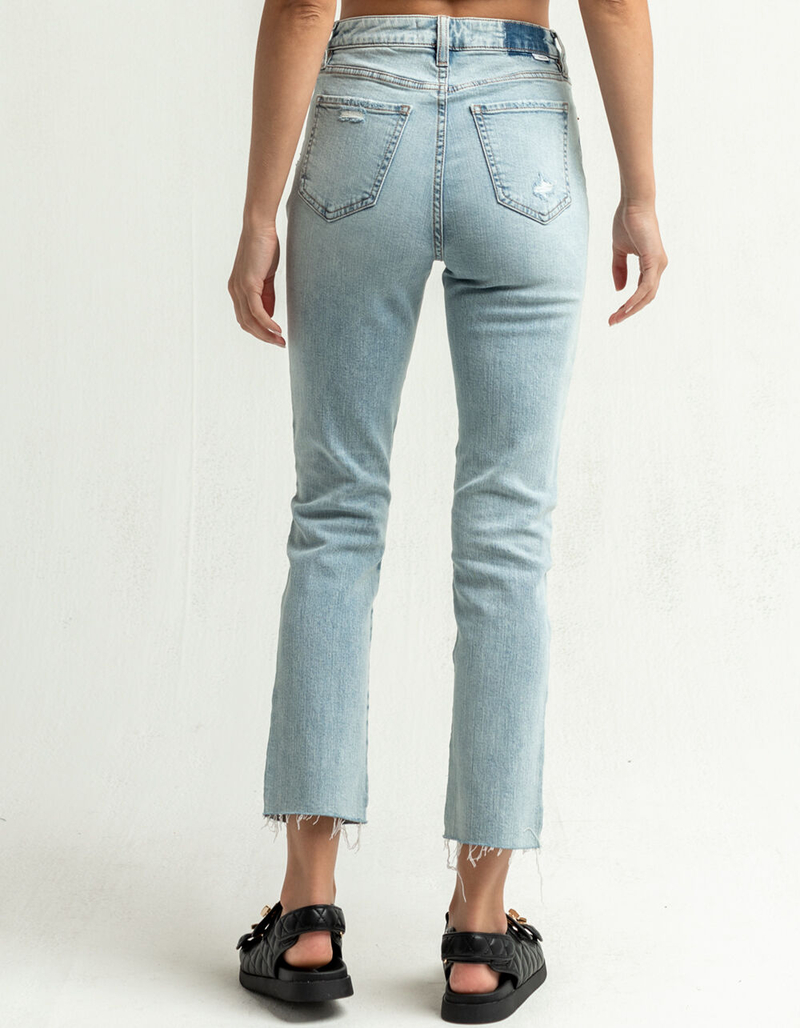 DAZE DENIM Daily Driver Womens High Rise Straight Leg Jeans image number 2