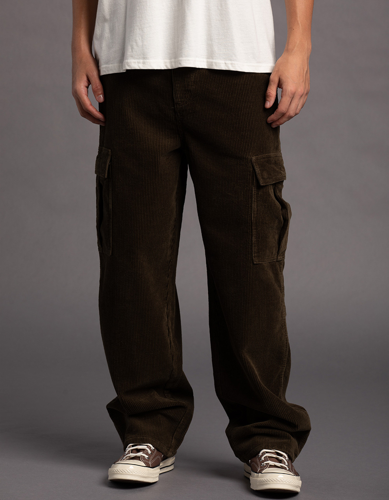 RSQ Mens Loose Corduroy Cargo Pants  image number 1
