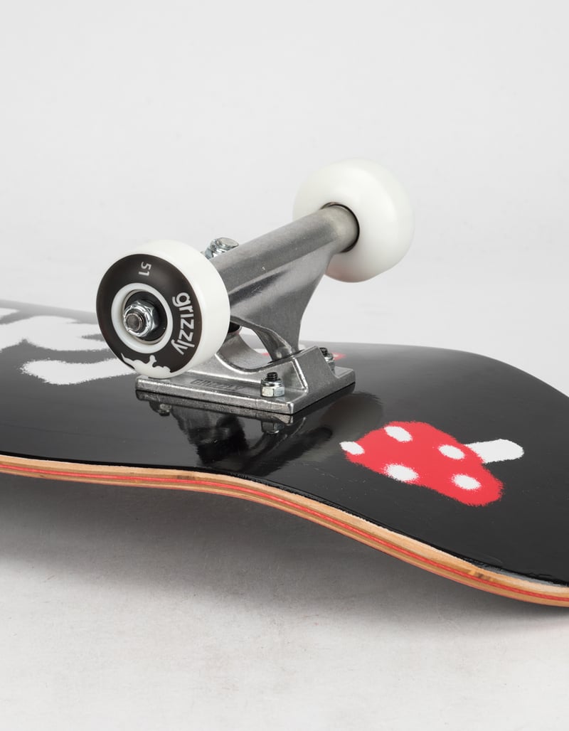GRIZZLY Mushroom 7.75" Complete Skateboard image number 2