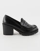 SODA Kinder Platform Womens Penny Loafer Shoes image number 2