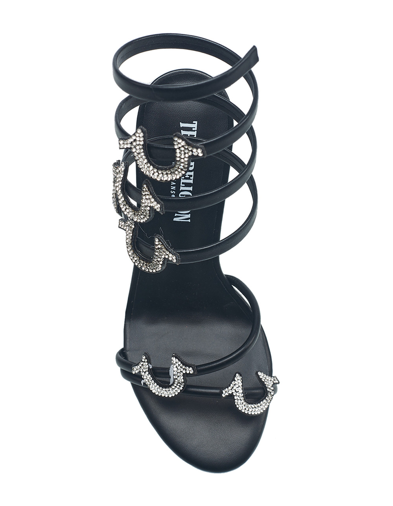 TRUE RELIGION Tiana Spiral Ankle Wrap Womens Heels image number 4