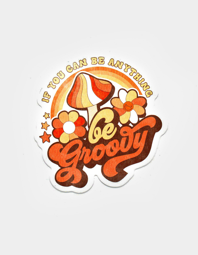 WHATEVER CO. Be Groovy Sticker image number 0