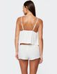 EDIKTED Linny Split Front Pointelle Top image number 5