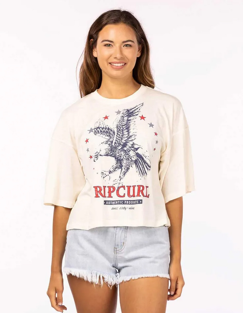 RIP CURL Freedom Heritage Womens Crop Tee image number 0