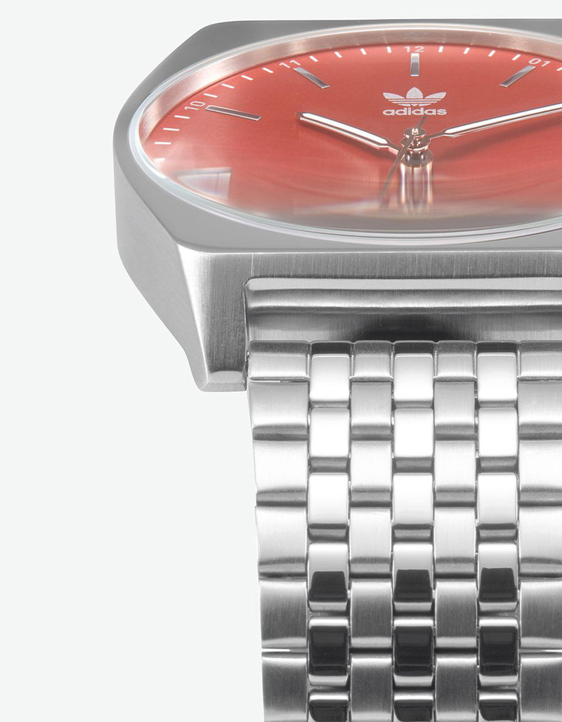 ADIDAS PROCESS_M1 Silver & Raw Amber Watch image number 2