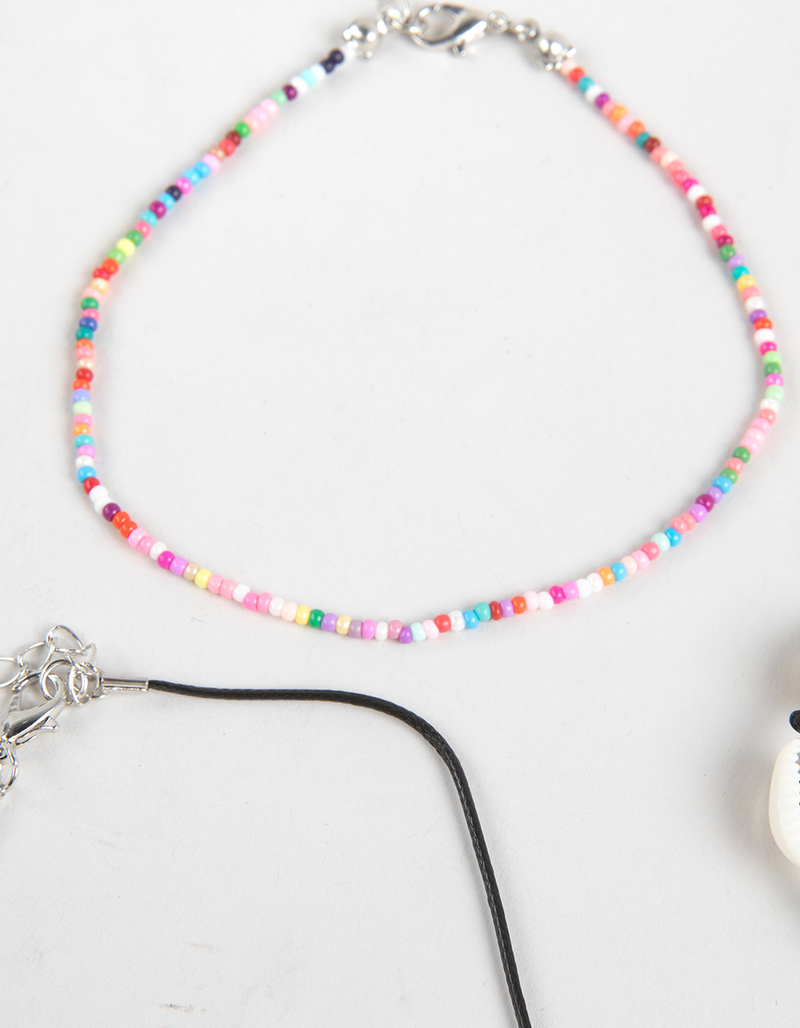 FULL TILT 3 Pack Shell/Sun/Beaded Anklets image number 4