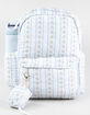 TILLYS Quilted Floral Stripe Backpack image number 6