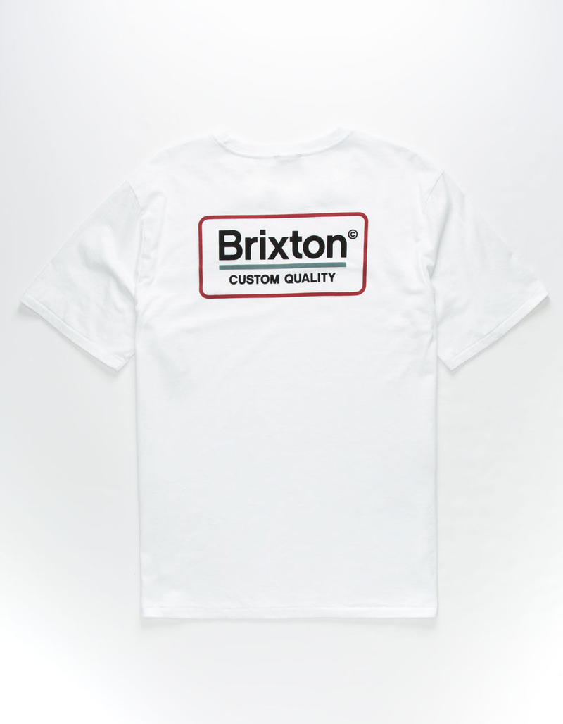 BRIXTON Palmer White Mens T-Shirt image number 1