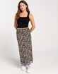 RSQ Womens Low Rise Mesh Maxi Skirt image number 1